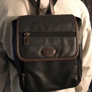 Vintage leather backpack